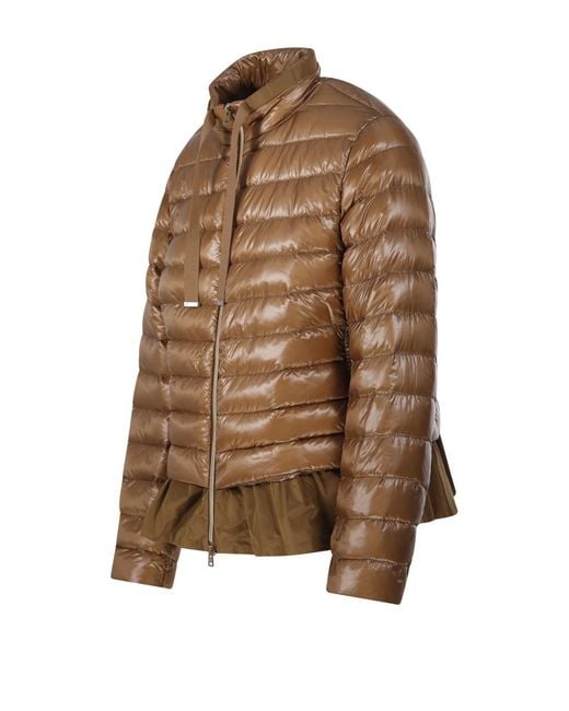Herno Brown Quilted Down Puffer Jacket