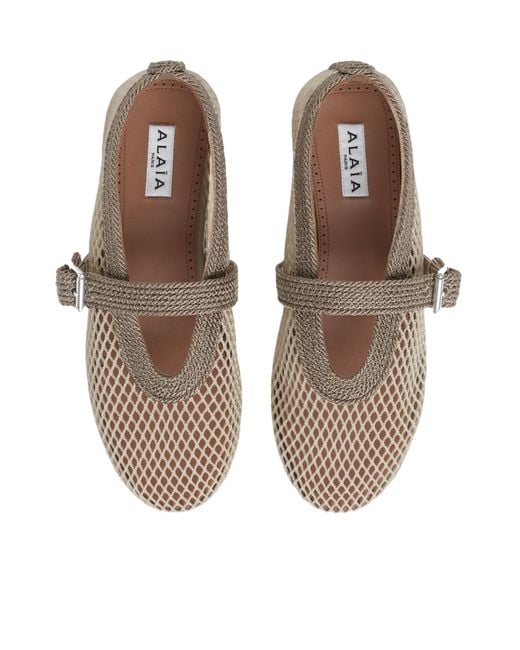 Alaïa Brown Ballet Flats