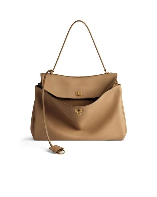Balenciaga Brown Rodeo Large Handbag