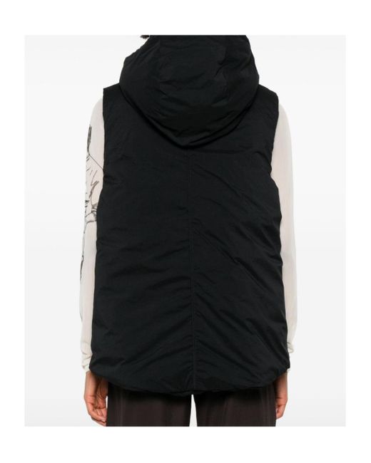 Adidas By Stella McCartney Black Hooded Zip-Front Waistcoat