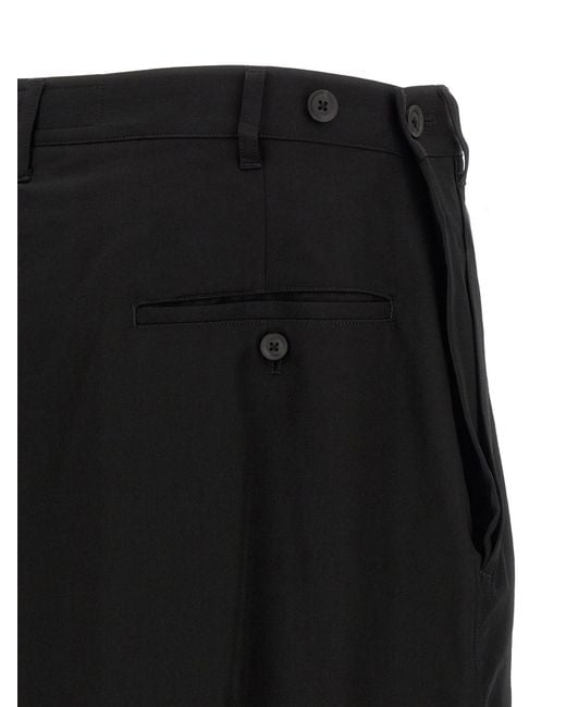 Yohji Yamamoto Black 'Hakama' Pants for men