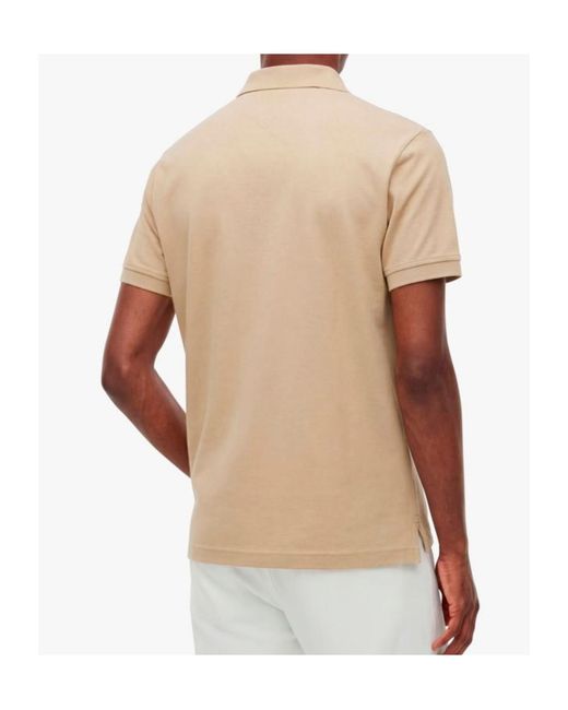 Tommy Hilfiger Natural Zip-Neck Logo-Detail Polo Shirt for men