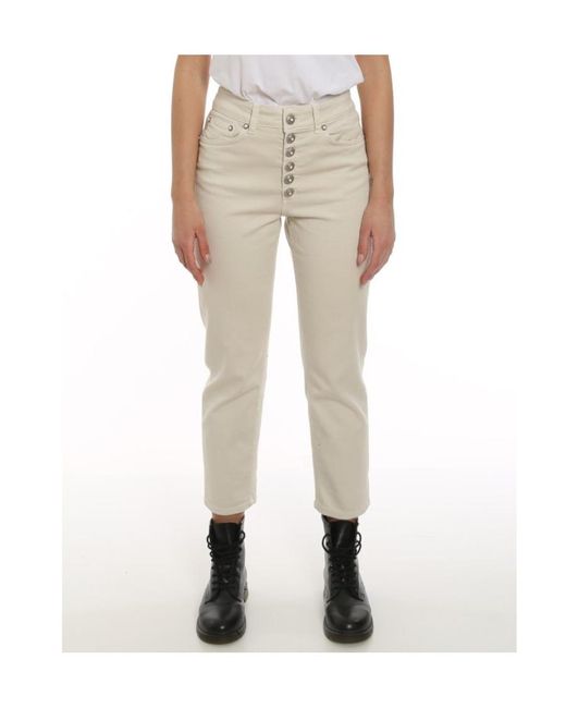 Dondup Natural High-Rise Button-Front Jeans