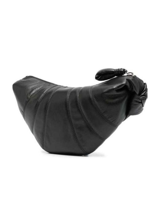 Lemaire Black Croissant Small Shoulder Bag for men