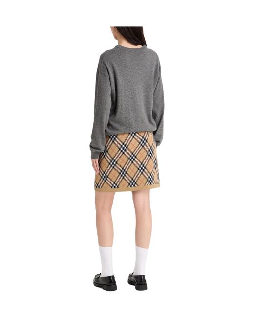 Burberry Brown Lightweight Knitted Dress
