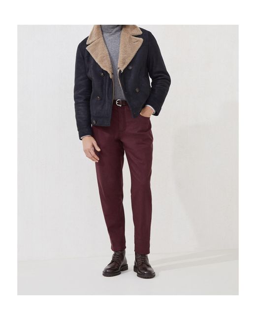 Brunello Cucinelli Black Double-Breasted Jacket for men