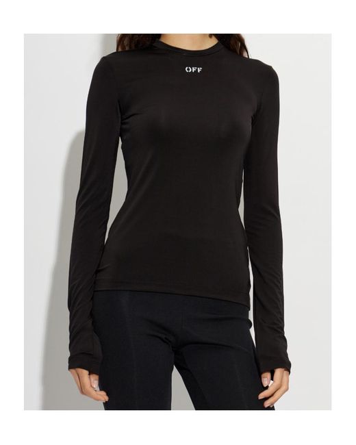 Off-White c/o Virgil Abloh Black Long-Sleeve T-Shirt
