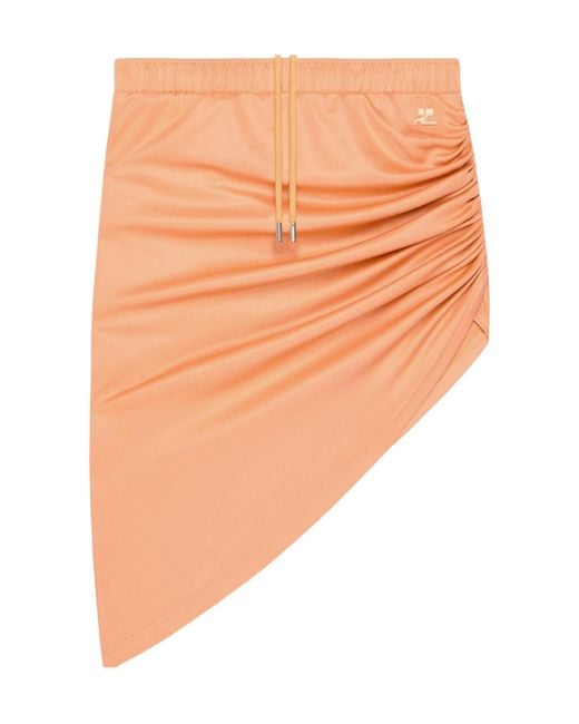 Courreges Orange Twisted Skirt