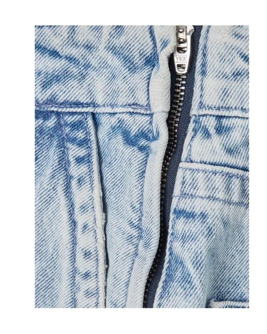 Y. Project Blue Denim Shorts With Belt Loops
