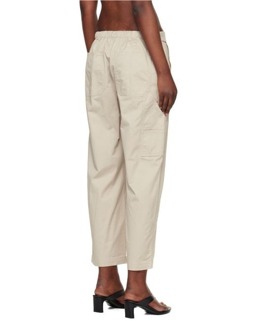 Rag & Bone Natural Drawstring Casual Pants