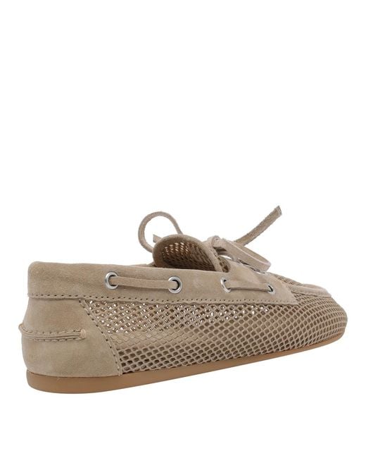 Miu Miu Brown Mesh Loafers