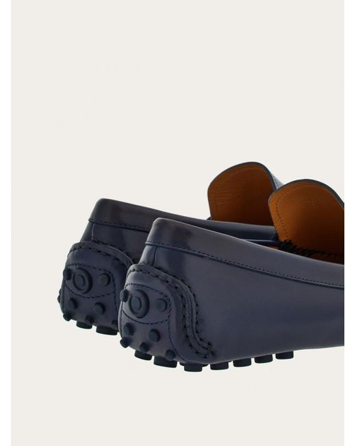 Ferragamo Black Logo Love Shoes for men