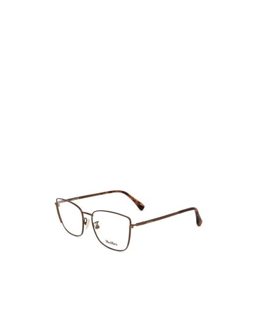 Max Mara White Square Frame Glasses