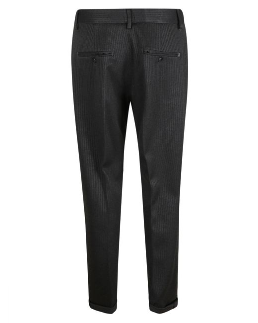 Dondup Black Trousers for men
