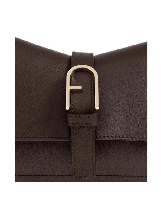 Furla Brown Mini Flow Tote Bag