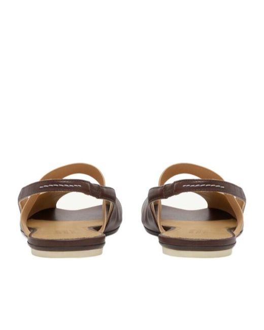 MM6 by Maison Margiela Brown Open-Toe Sandals