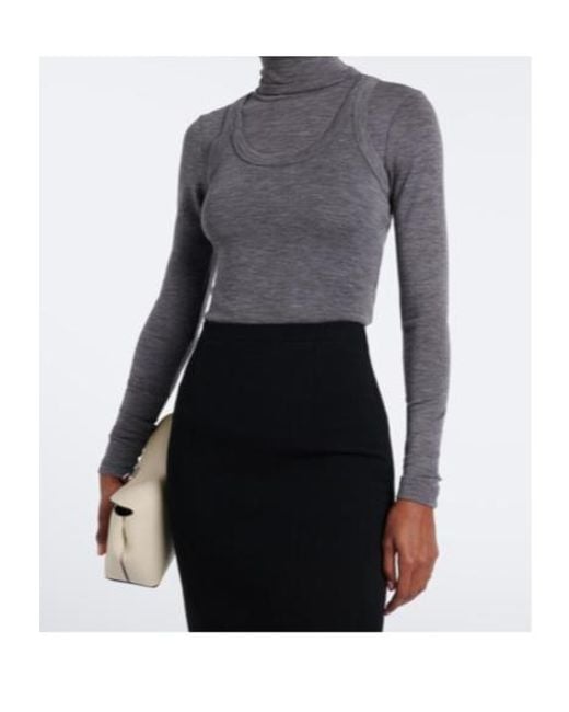 Rohe Gray Wool Jersey Tank Top