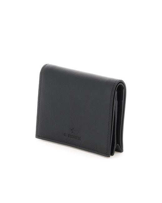 Il Bisonte Black Compact Designer Wallet