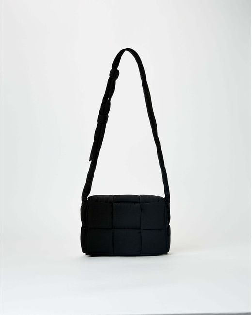 Bottega Veneta Black Small Padded Tech Cassette Shoulder Bag for men