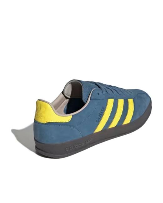 Adidas Originals Blue Gazelle Low-Top Sneakers for men