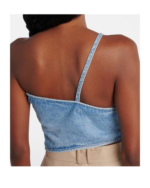 Magda Butrym Blue Draped Top