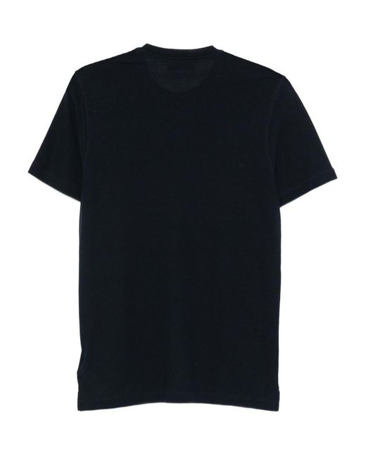 Zanone Black Crewneck Short-Sleeved T-Shirt for men