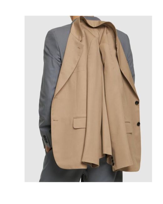 Comme des Garçons Natural Wool Double Blazer for men
