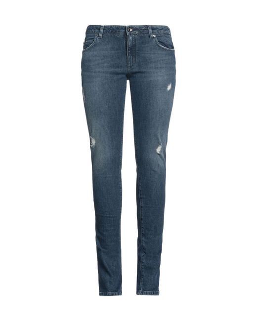 Dolce & Gabbana Blue Dark Slim-Fit Jeans