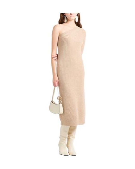 Max Mara Natural Oneshoulder Dress