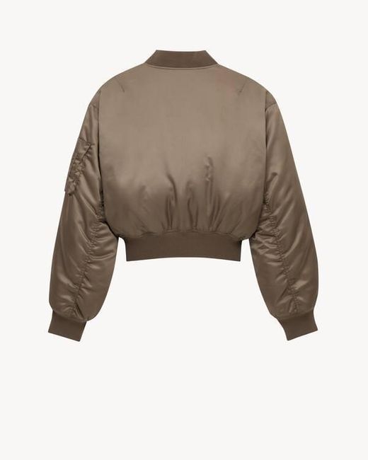 Saint Laurent Brown Bomber Jacket for men