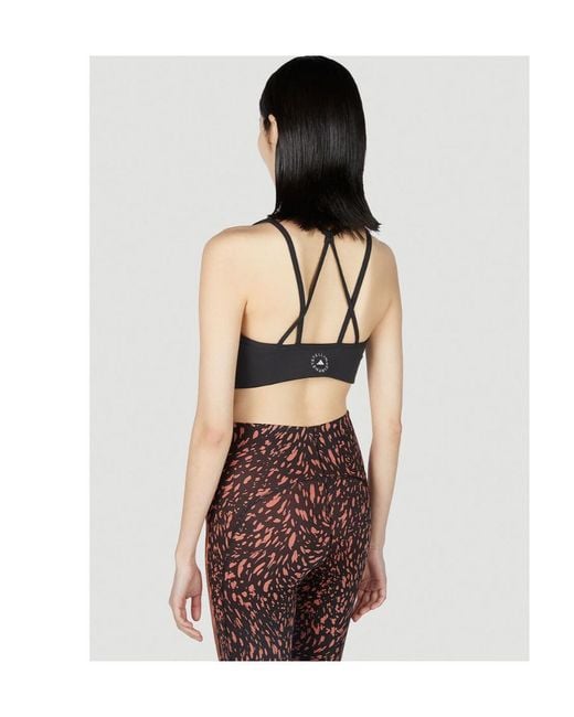 Adidas By Stella McCartney Black Truestrength Medium-Support Bra