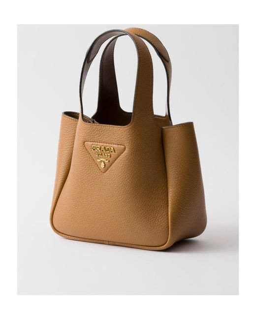 Prada Brown Liaison Mini Leather Handbag