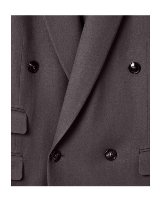 Giorgio Armani Gray Double-Breasted Blazer for men