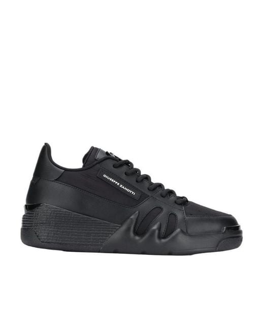 Giuseppe Zanotti Black Lace-Up Casual Sneakers for men