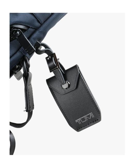 Tumi Blue Alpha Zip Messenger Bag for men