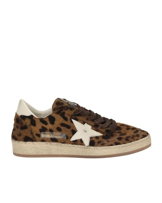 Golden Goose Deluxe Brand Brown Ball Star Low-Top Sneakers