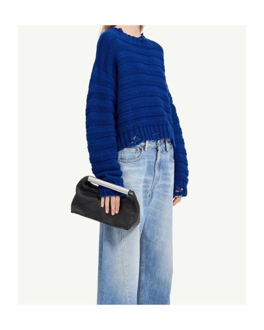 MM6 by Maison Margiela Blue Wool Jumper
