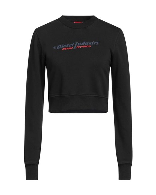 DIESEL Black Printed Sweatshirts