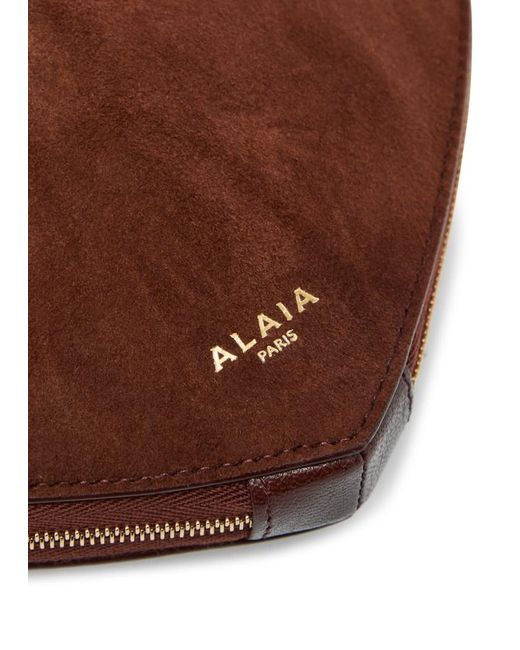 Alaïa White Suede Crossbody Bag