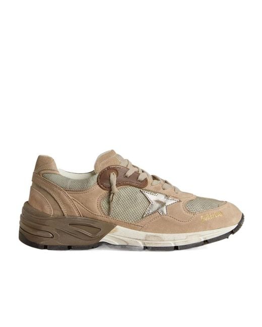 Golden Goose Deluxe Brand Brown Dad-Star Lace-Up Sneakers