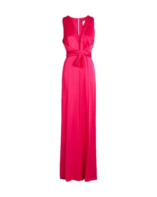 Max Mara Pink Solid Color Jumpsuits