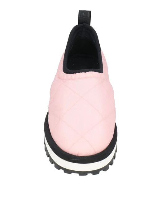 Dolce & Gabbana Pink Solid Color Sneakers