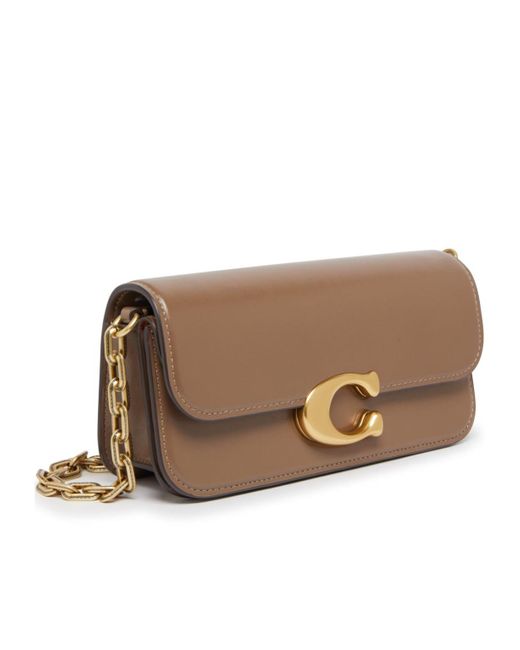 COACH Logo Shoulder Bag in Brown | Lyst