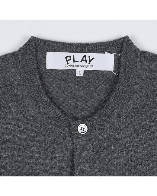 Comme des Garçons Gray Long-Sleeve Cardigan for men