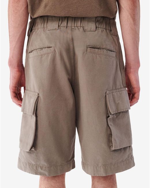 IRO Gray Belt-Loop Shorts for men
