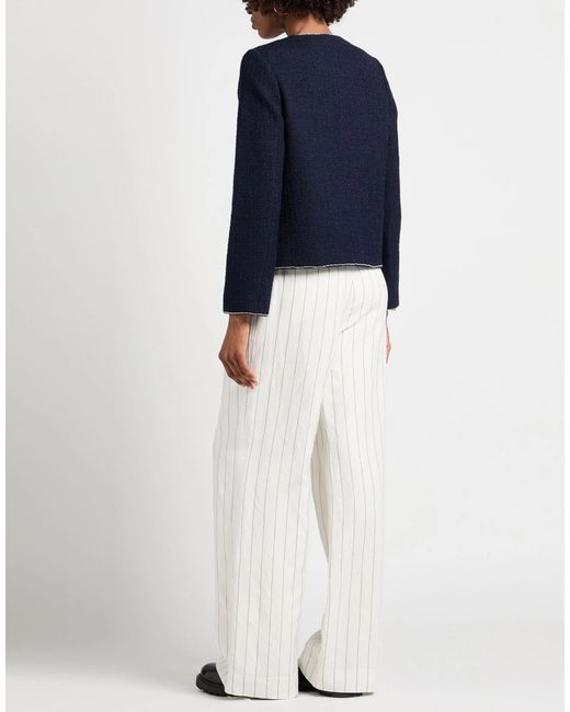 Rag & Bone Blue Patchwork Tweed Coat