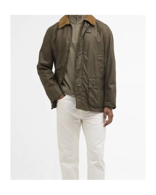 Barbour Green Lightweight Ashby Waxed Jacket for men