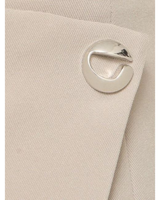Coperni Natural Tailored Mini Skirt