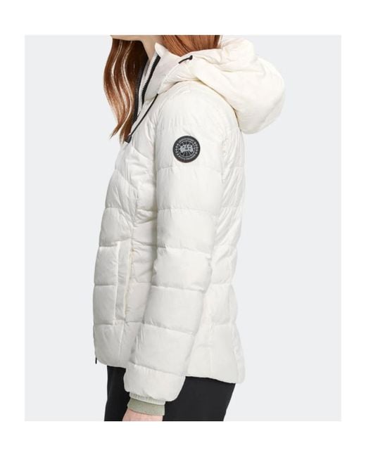 Canada Goose White Abbott Hoodie Label