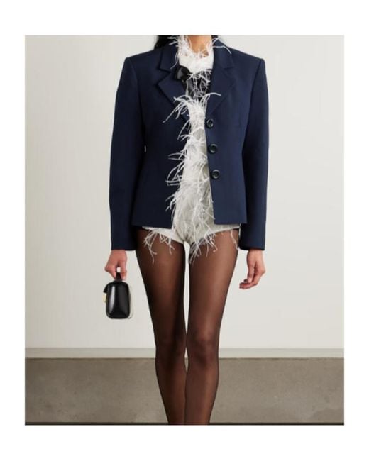 ShuShu/Tong Blue Long-Sleeved Suit Jacket